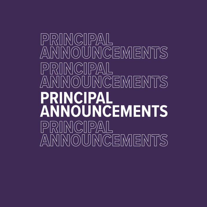 Principals Announcement Mauve