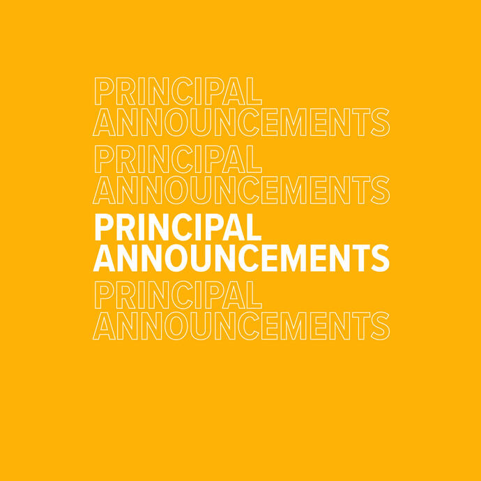 Principal Announcement Yellow