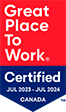 Great Place To Work Certification July 2023 - 2024