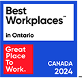 Best Workplace in Ontario 2024 Badge