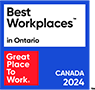 Best Workplace in Ontario 2024 Badge