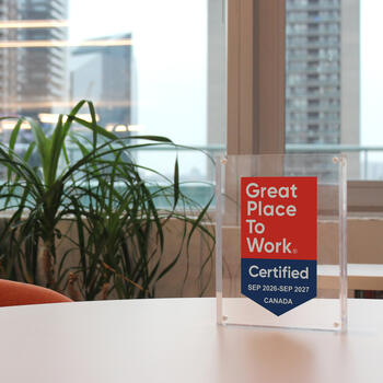 Great Place To Work 2026-2027 Plaque