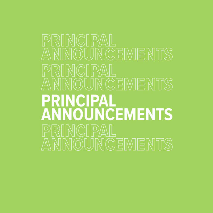 Principal Announcement Announcement Graphic (Green)