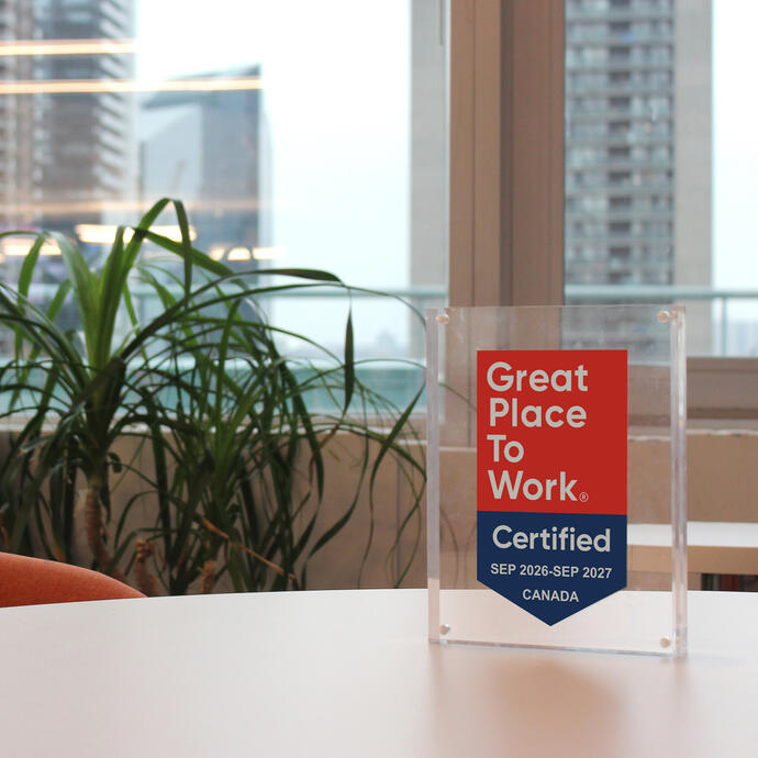 Great Place To Work 2026-2027 Plaque